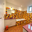 Chambre orange - salle de bain
